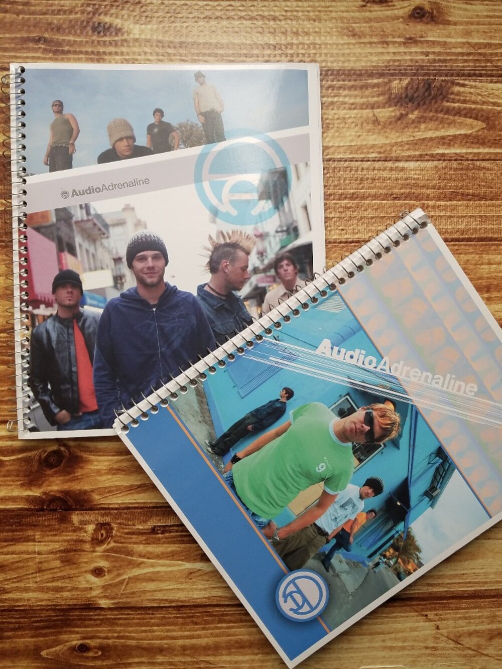 Audio Adrenaline Spiral Notebook Set Wide Ruled Sheets 2004 Christian Music Y2K